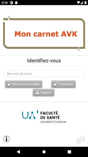 Android application Mon carnet AVK screenshort