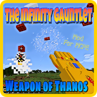 The Infinity Gauntlet (Weapon of Thanos) mod MCPE
