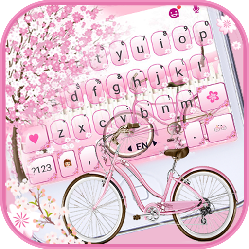 Sakura Bicycle Keyboard Theme  Icon