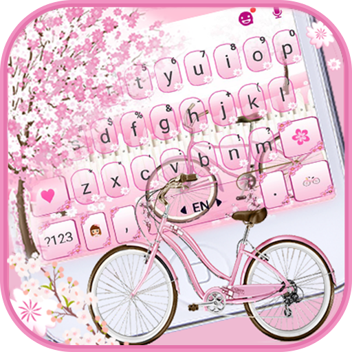 Sakura Bicycle Keyboard Theme logo
