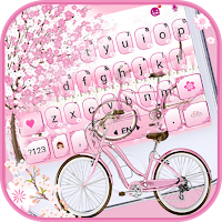 Тема для клавиатуры Sakura Bicycle