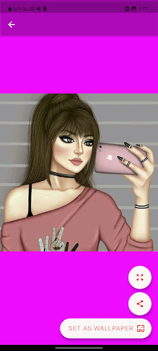 Android application خلفيات بنات screenshort