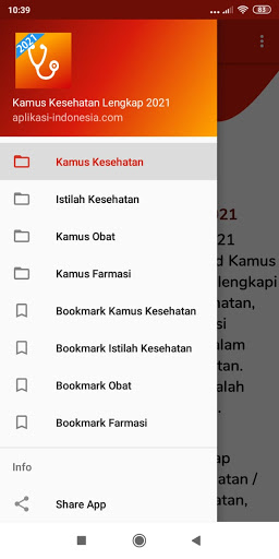 Kamus Kesehatan, Obat, Farmasi Screen 2