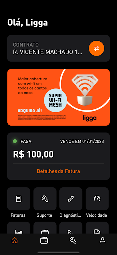 Android application Ligga Telecom screenshort