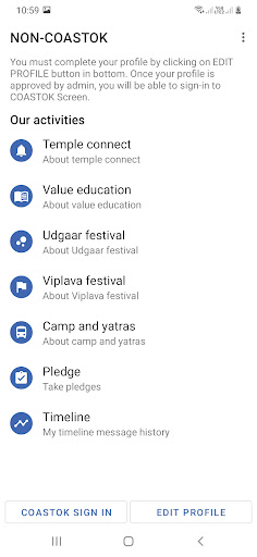 Android application COASTOK - Each One Seench One screenshort