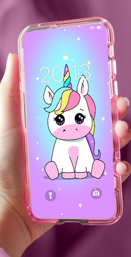 Android application Kawaii Unicorn Wallpaper screenshort