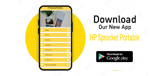 Android application HP Sprocket Portable Guide screenshort