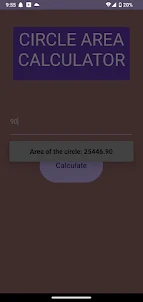 Circle Area Calculator