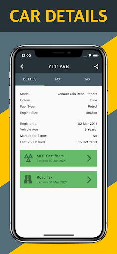 Android application Car-Check - UK Car Check screenshort