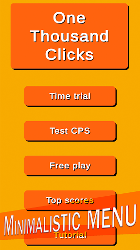 Android application One Thousand Clicks screenshort