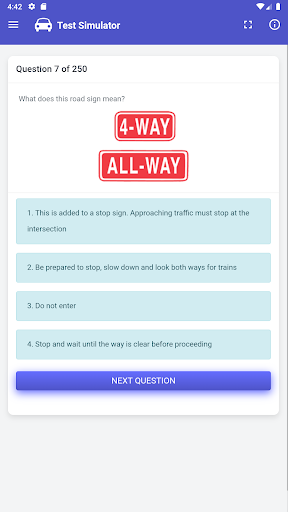 Android application Arkansas DMV Permit Test screenshort