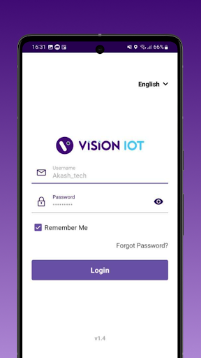 Android application Smart Device Dashboard screenshort