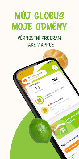 Android application Můj Globus screenshort