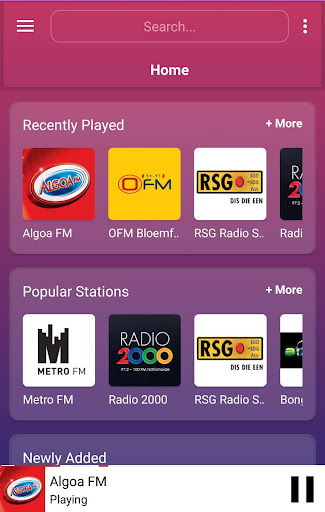 Android application A2Z South Africa FM Radio screenshort