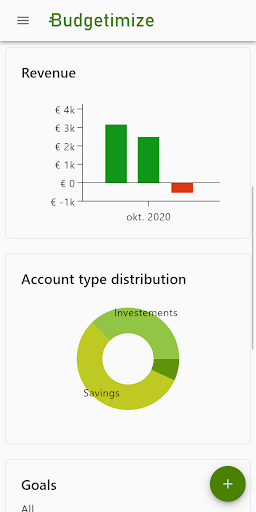 Android application Budgetimize screenshort