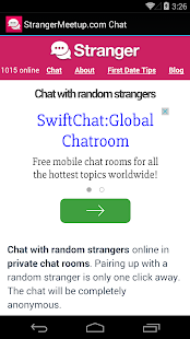 StrangerMeetup.com Chat Screenshot