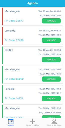Android application Space Booking Smart screenshort