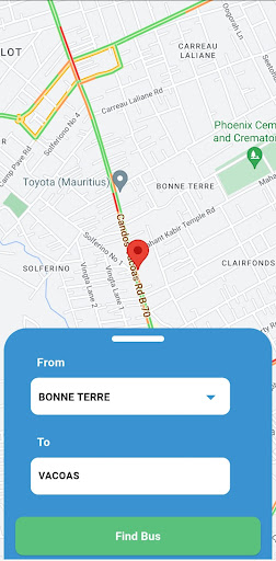 Android application MoBis screenshort
