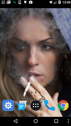 girl smoking wallpaper Screen 2