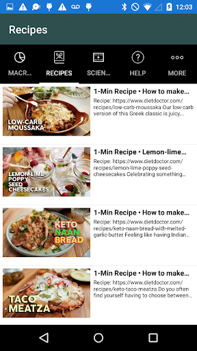 Simple Keto Macros Screen 2