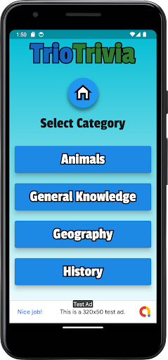 Trio Trivia Screen 2