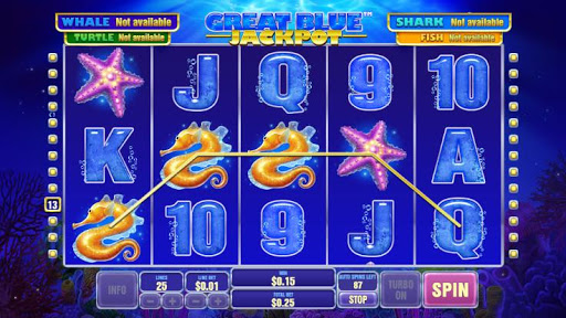 Casino Free Slot Game - GREAT BLUE JACKPOT screenshots 5