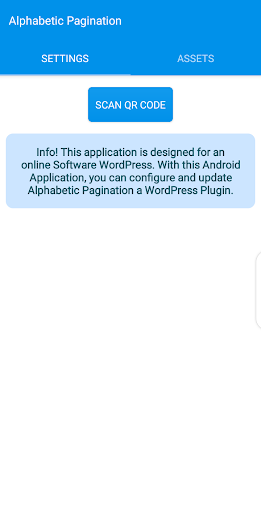 Android application Alphabetic Pagination screenshort