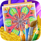 Flowers Mandala Coloring Books icon