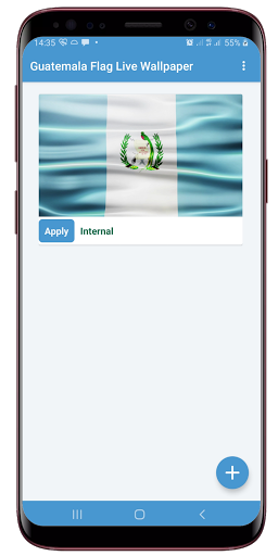 Android application Guatemala Flag Live Wallpaper screenshort