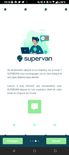 Android application SUPERVAN Driver screenshort
