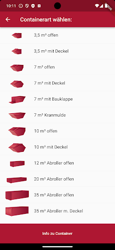 Osterried Container App Screen 3