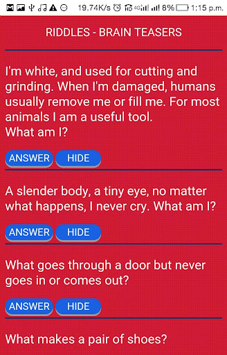 Riddles-Brain Teasers