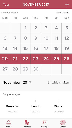 Lomaira - Daily Dose Tracker Screen 2