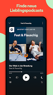 Spotify: Captura de tela de música e podcasts