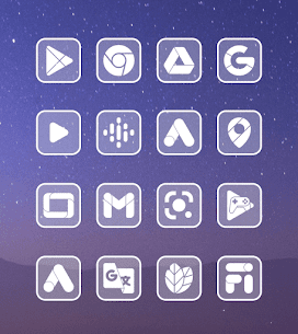 Clear Square White Icon Pack 4