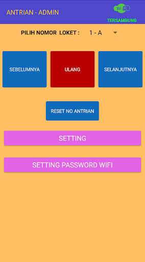 Android application Antrian - Admin screenshort