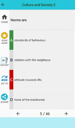 Sociology MCQs Test Screen 3
