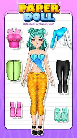 Game screenshot Paper Doll Dress Up Challenge mod apk