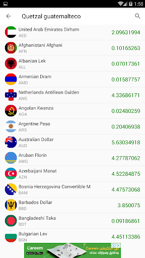 Moneda y precio del oro en Gua Screen 2