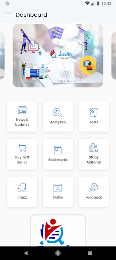 Jobzally Exam Center Screen 2