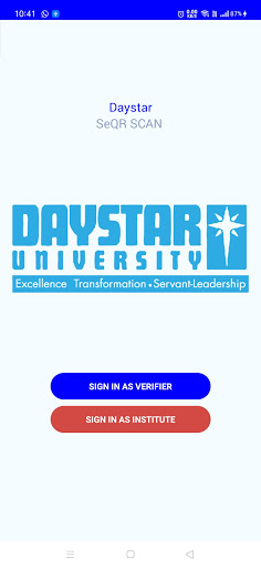 Android application Daystar SeQR Scan screenshort