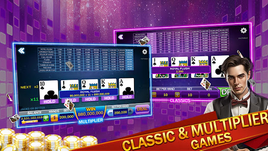 Jackpot Video Poker Mania 1.4.0 APK + Мод (Unlimited money) за Android