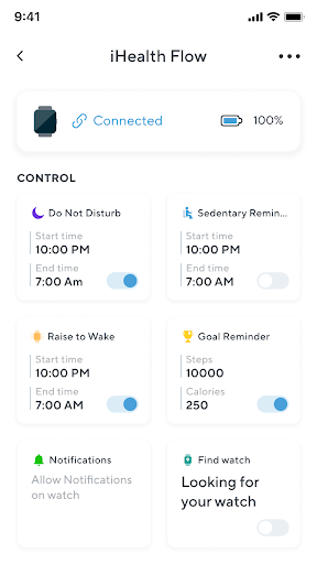 Screenshot of iHealth MyVitals