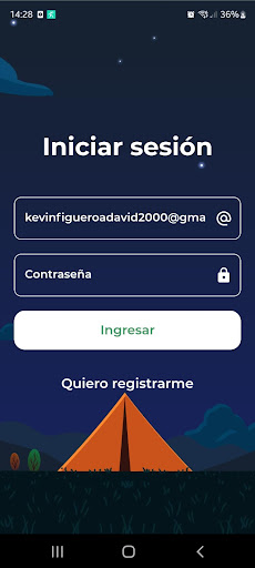 Android application Campamento ICFE 2023 screenshort
