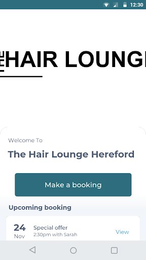 Android application The Hair Lounge Hereford screenshort