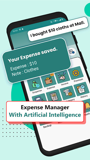 Android application AI Powered - Expense Tracker screenshort