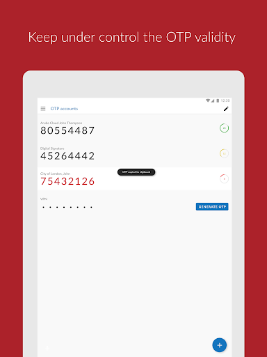 Aruba OTP screenshot 4