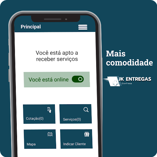 Android application JK Confresa - entregador screenshort
