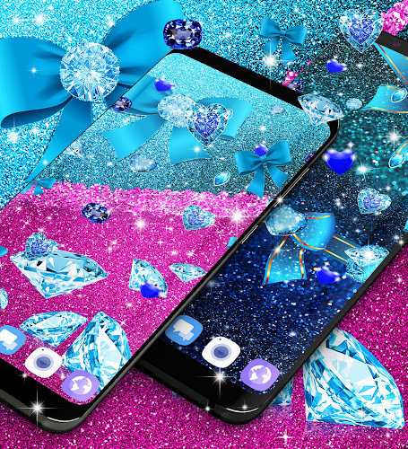 Blue glitter diamond wallpaper - Latest version for Android - Download APK