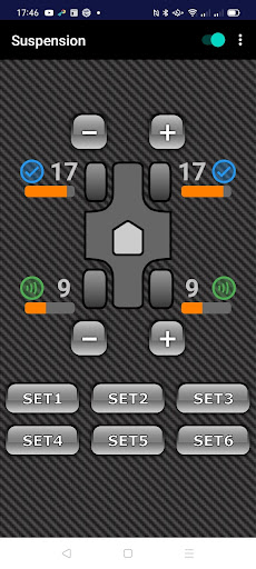 Suspension Control System Screen 2